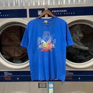 Vintage 2000s universal studios spongebob squarepants tv show promo shirt